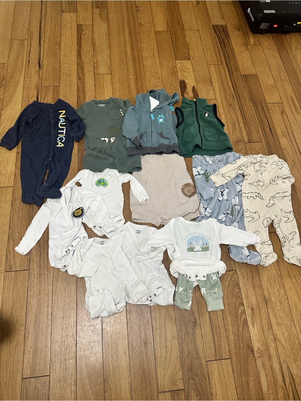 Gerber, nautica, Carter’s sleepers onesies outfits vest romper Easter shorts